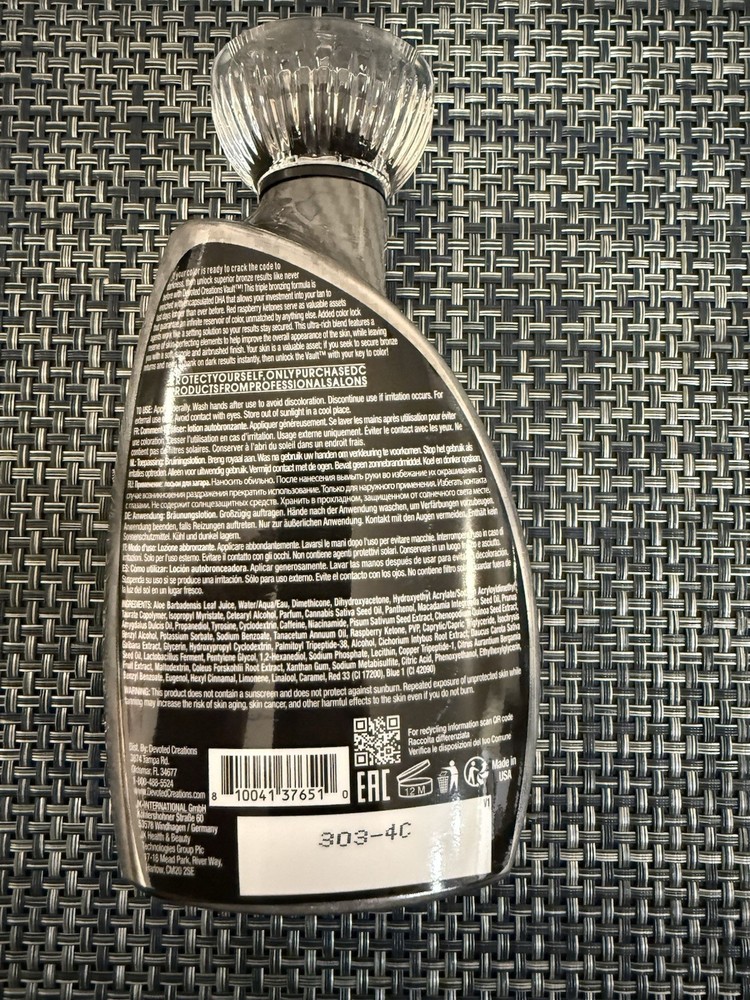 DEVOTED CREATIONS VAULT SUPER ENCAPSULATED DHA BRONZER TANNING LOTION