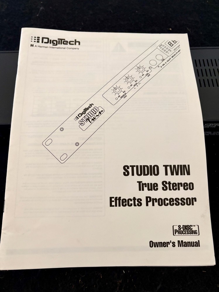 Digitech Studio Twin Rackmount Stereo Effects Processor