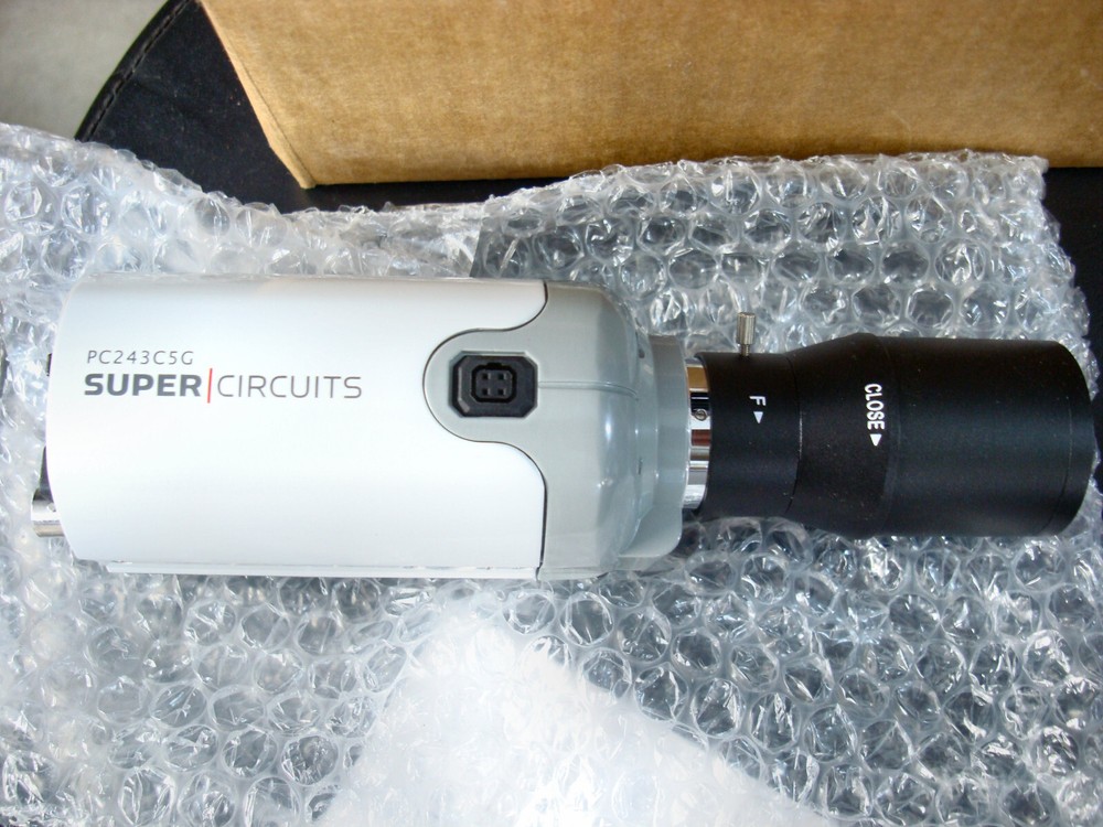 NEW - SUPER Circuits PC243C5GRTI Security Camera w/ Attached Lens - Original Box