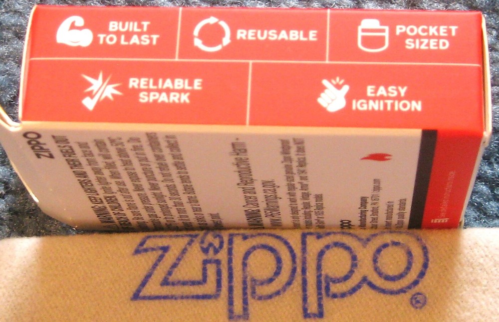 ZIPPO Empty NEW YELLOW FLAME Lighter BUTANE INSERT Empty 65800 ODORLESS Cooler