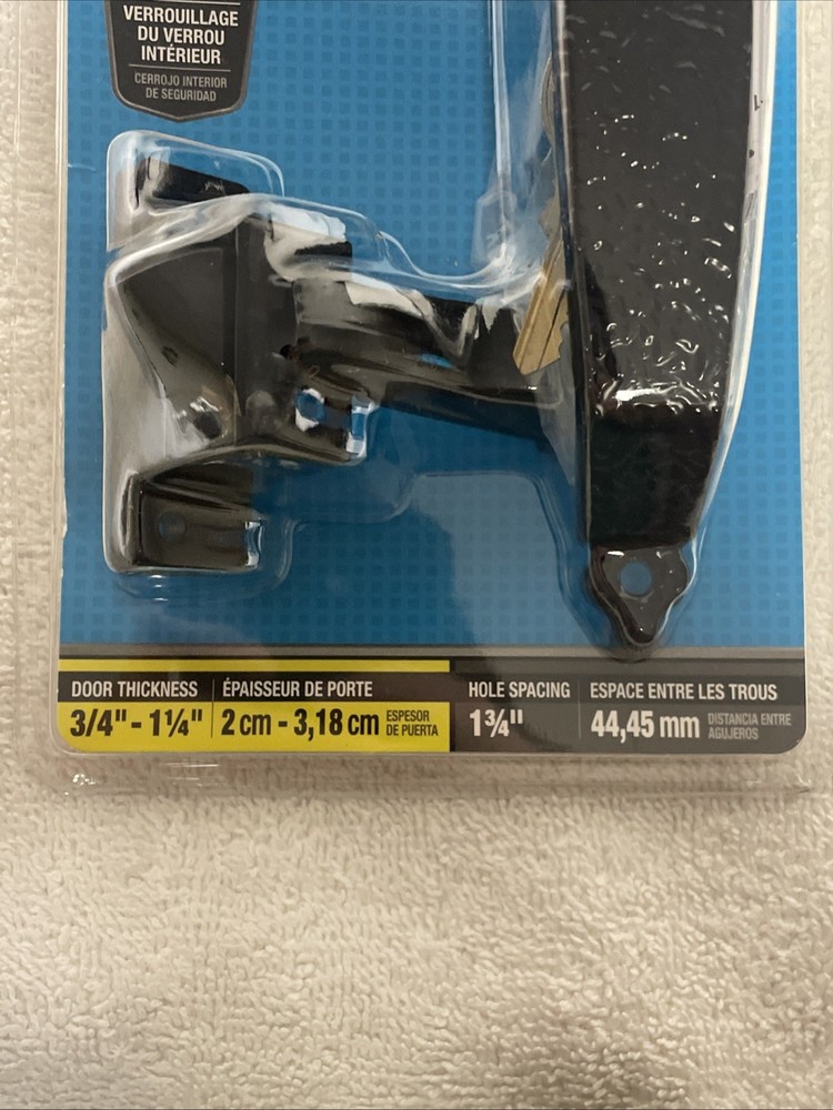 Wright Products Colonial Push Button Latch (Black, VCK333X3BL)