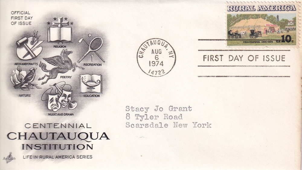 STAMP US SCOTT 1505 "Rural America-Tent" 10 CENT 1974 FDC - D