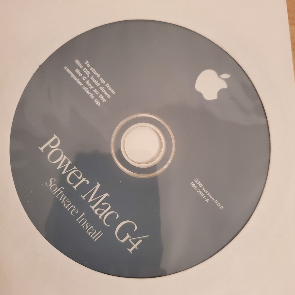 Apple Power Mac G4 Install Software Mac OS 9.0.2 691-2501-A