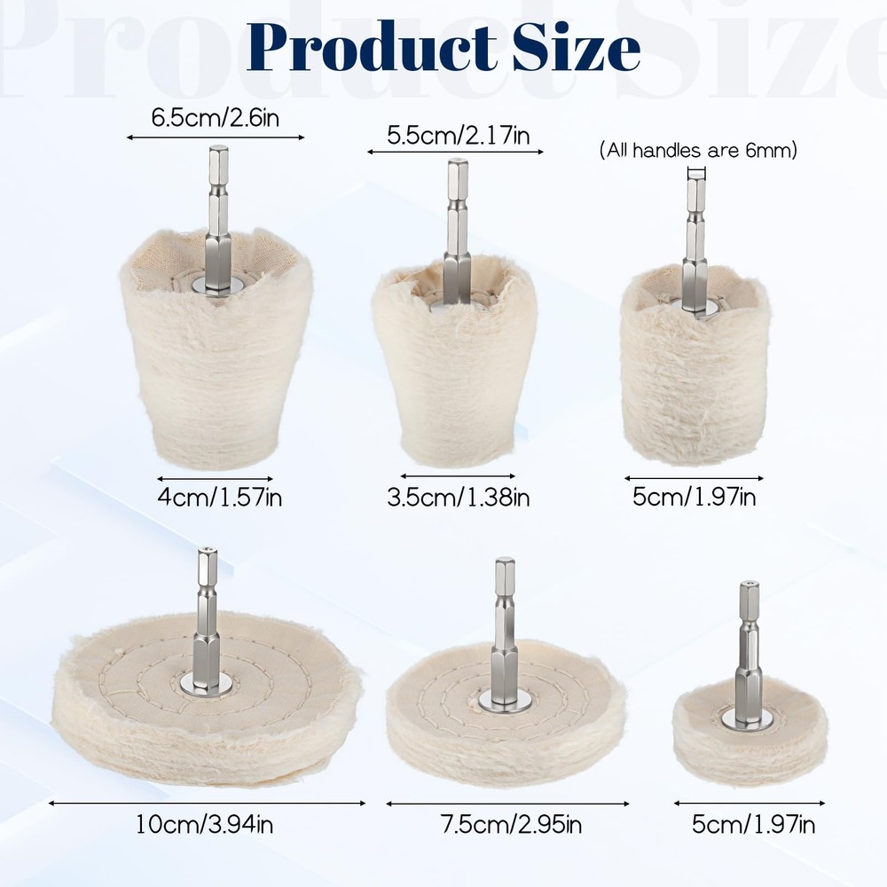 11 Pcs Buffing Wheel for Drill, Drill Buffer, Multi-Specification Wheel Kit w...
