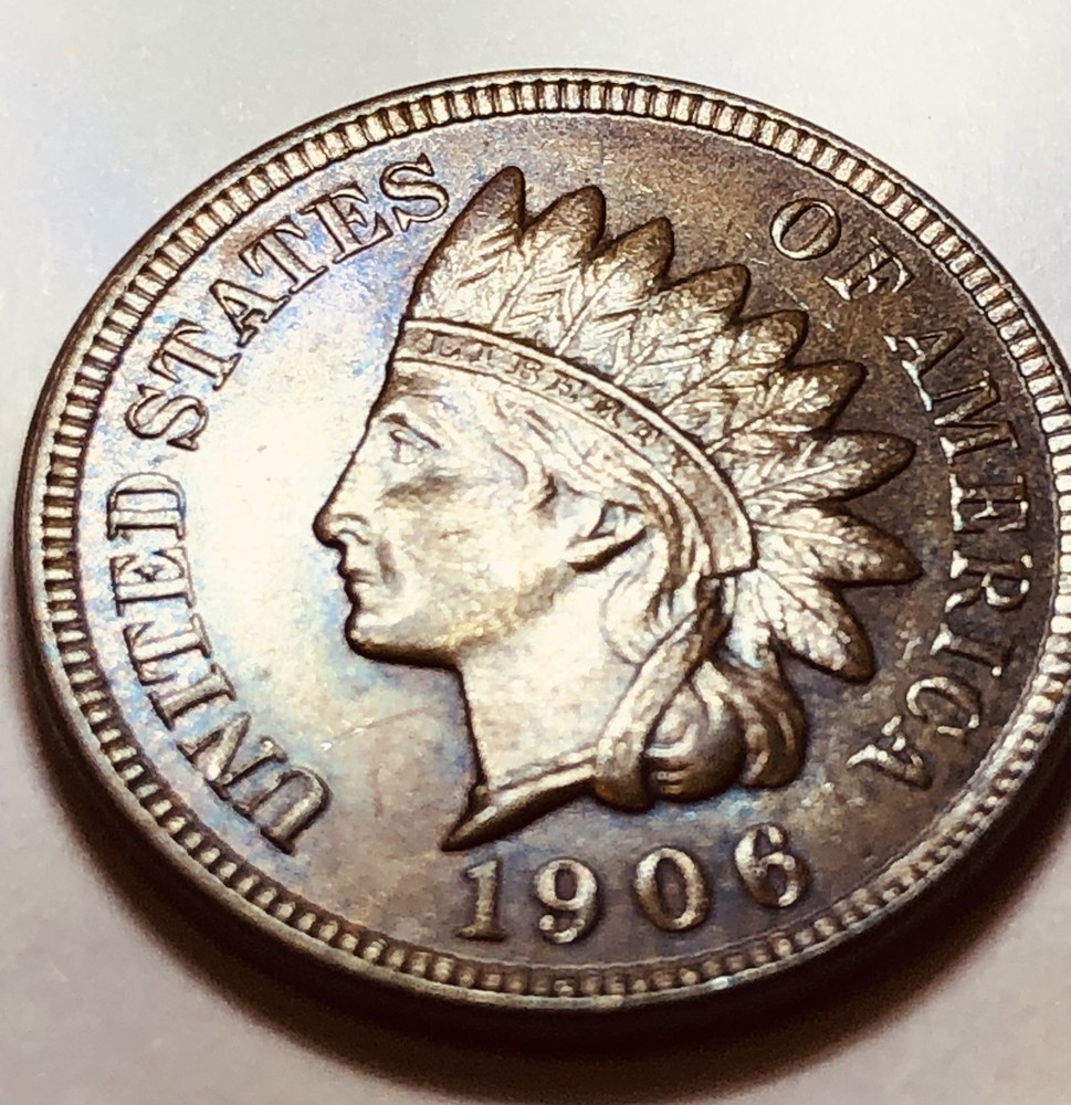 1906 1C RB Indian Cent Brilliant Uncirculated