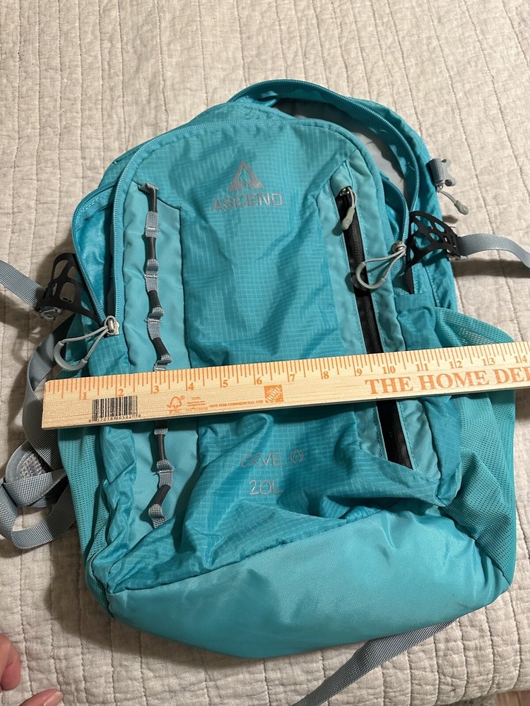 Ascend Curve Hydration Backpack Padded Shoulder Strap Campaign Hiking No Bottle