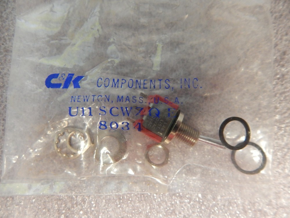 PN# U11SCWZQE - C&K SWITCH, TOGGLE