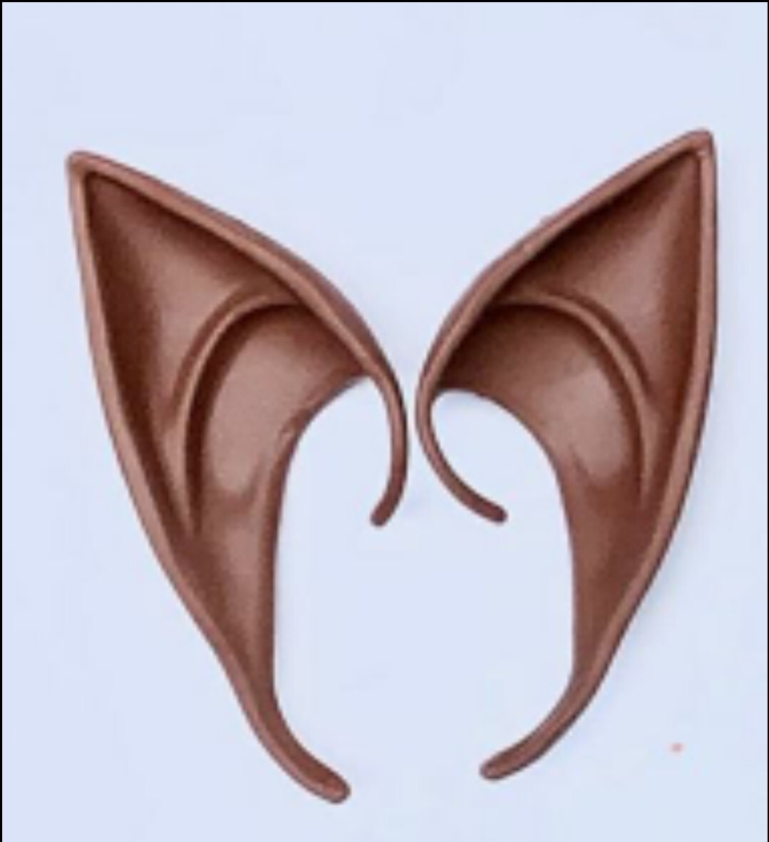 Elf Ears Fairy Cosplay Prosthetic Pair Tan Pale Brown New