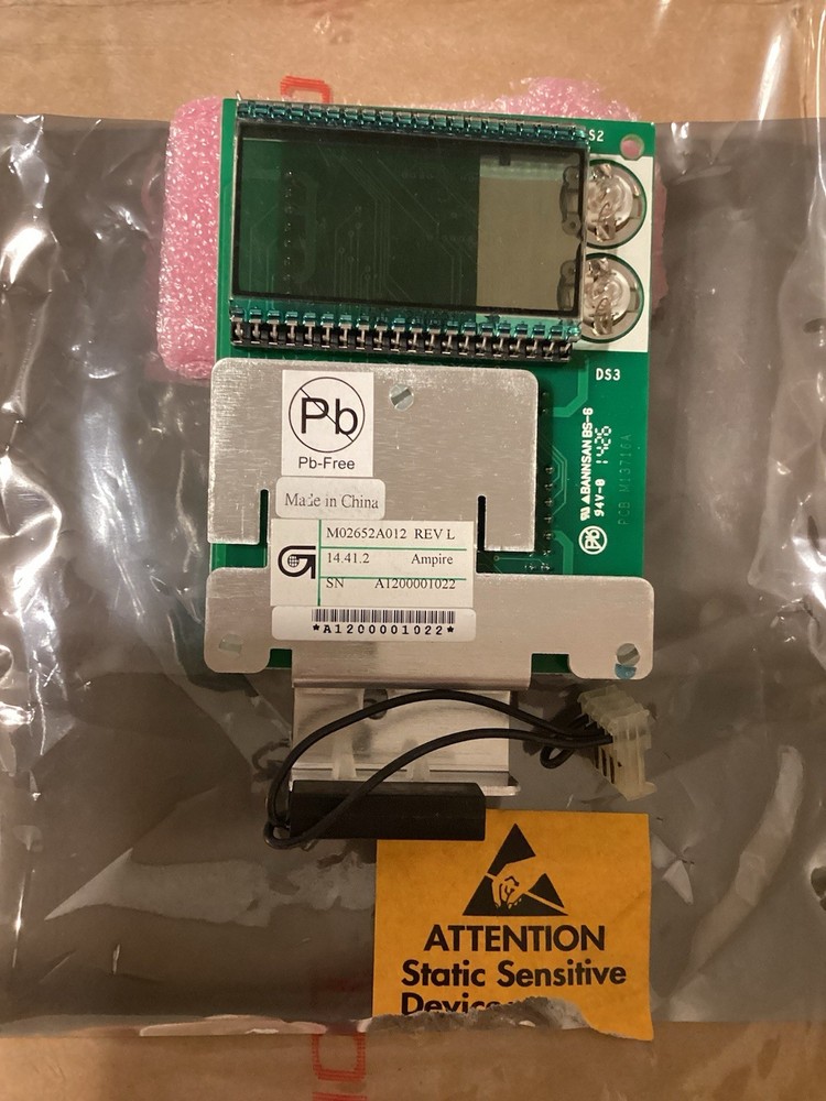 M02652A003. Gilbarco PPU Display Single w/Switch