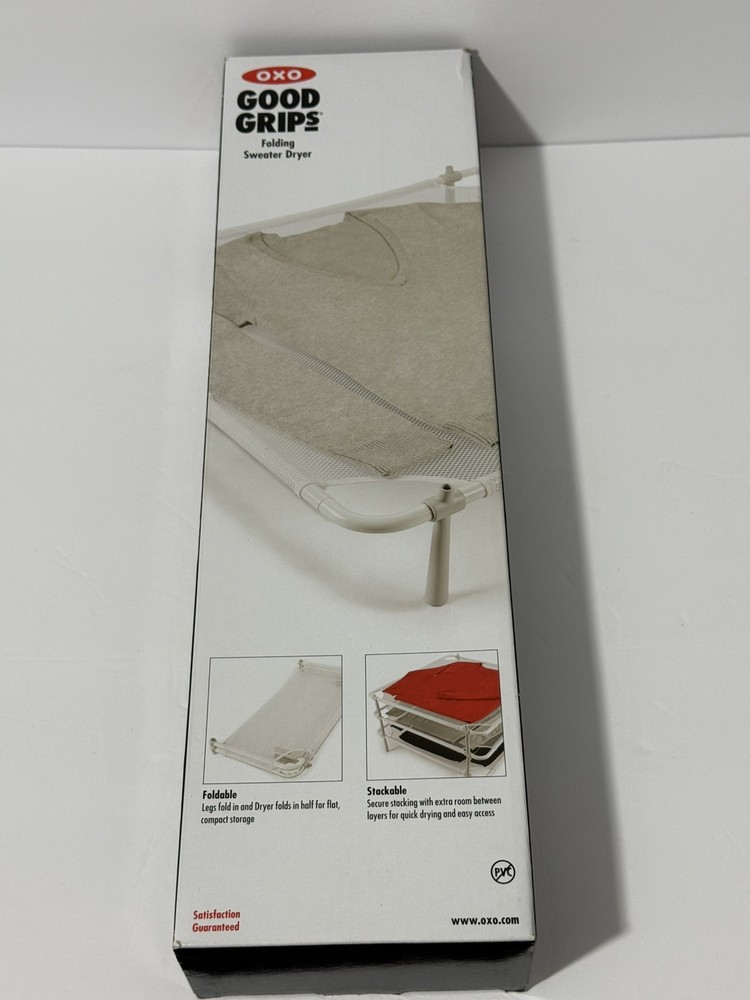 OXO Good Grips Folding Sweater Drying Rack With Fold-Flat Legs Stackable