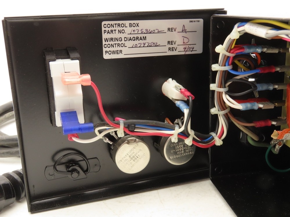 Conair 10753602 Self Contained Vacuum Loader Integral Motor Control Panel Box