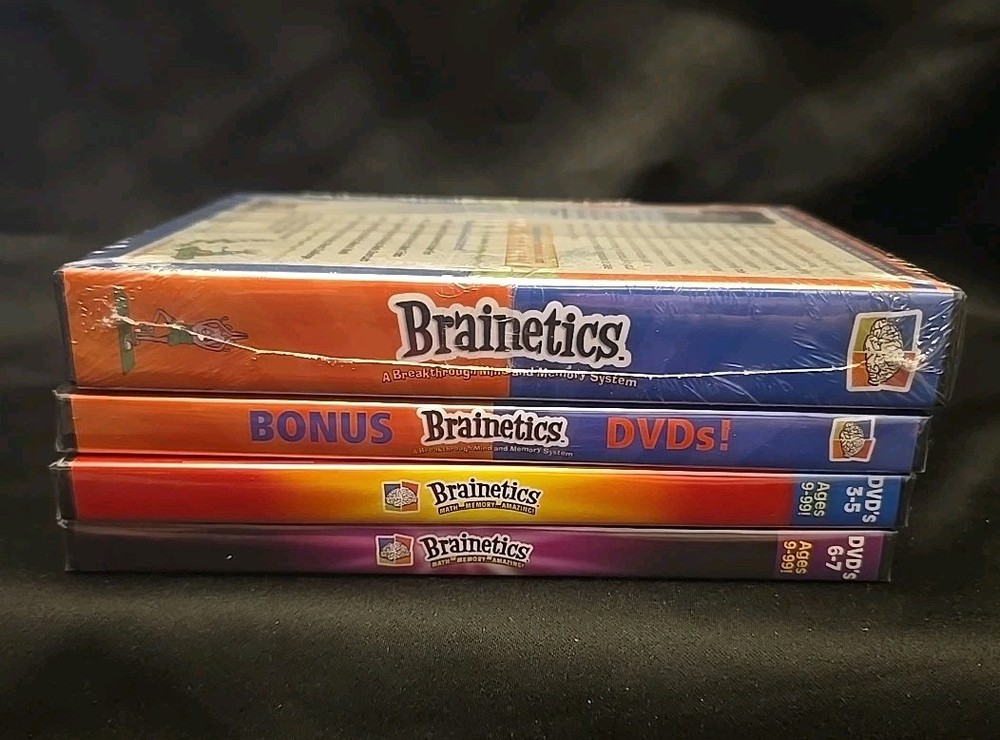 Brainetics Math & Memory System from Mike Byster DVD LOT NEW SEALED