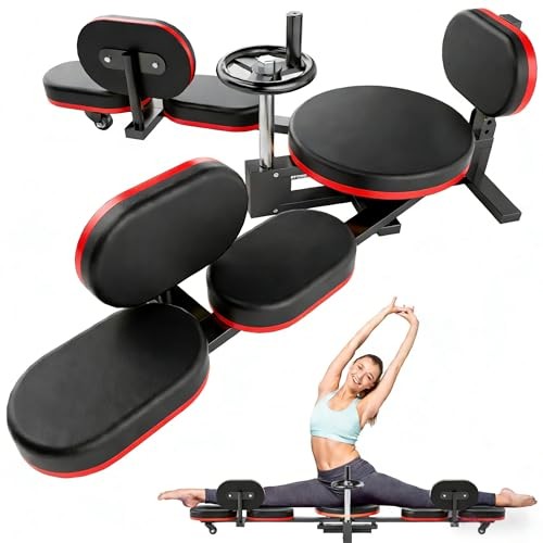 Leg Stretcher, 300LBS Stretcher Machine,210° Adjustable Split Black-Red