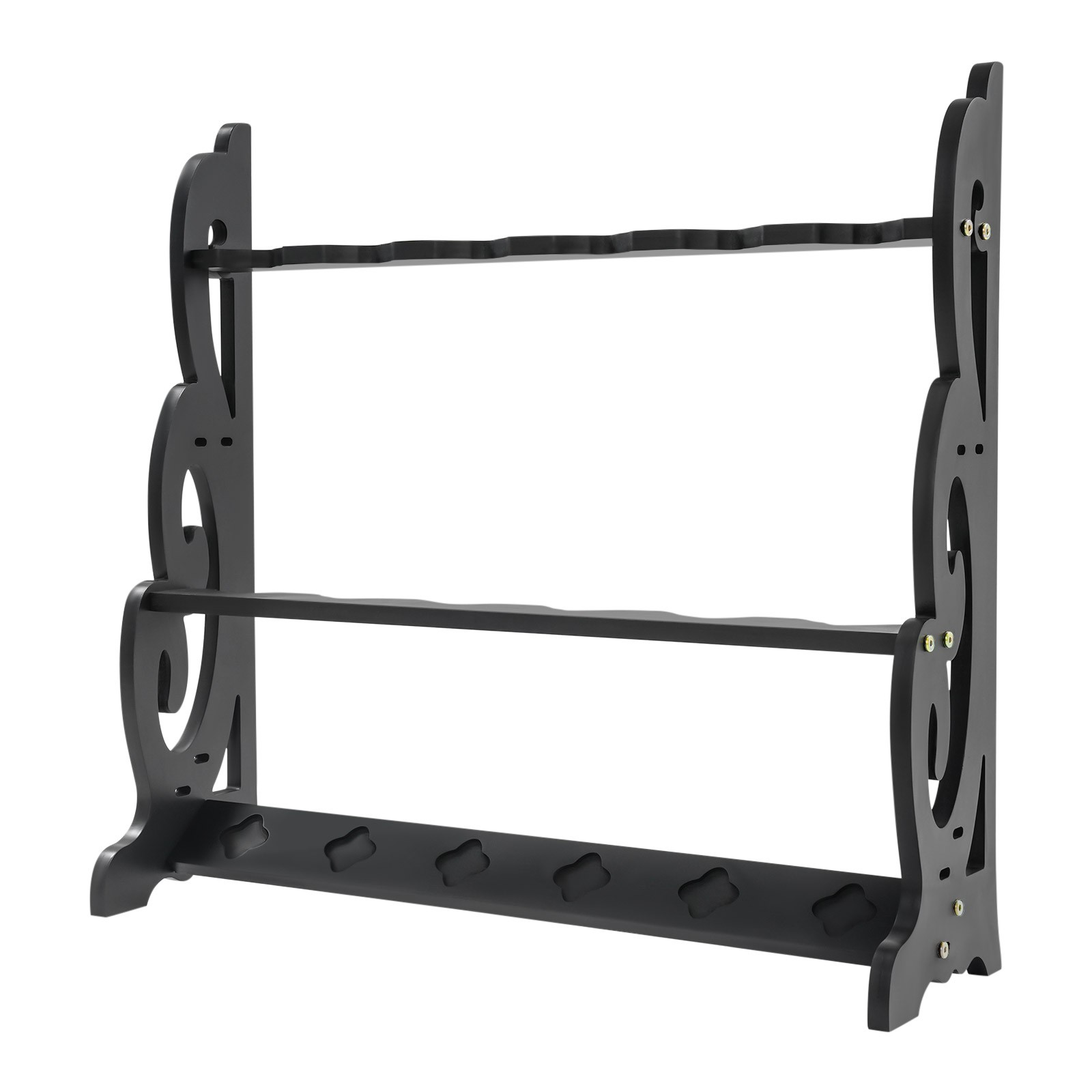 6 Hole Vertical Sword Sword Display Stand Adjustable Large Floor Sword Holder