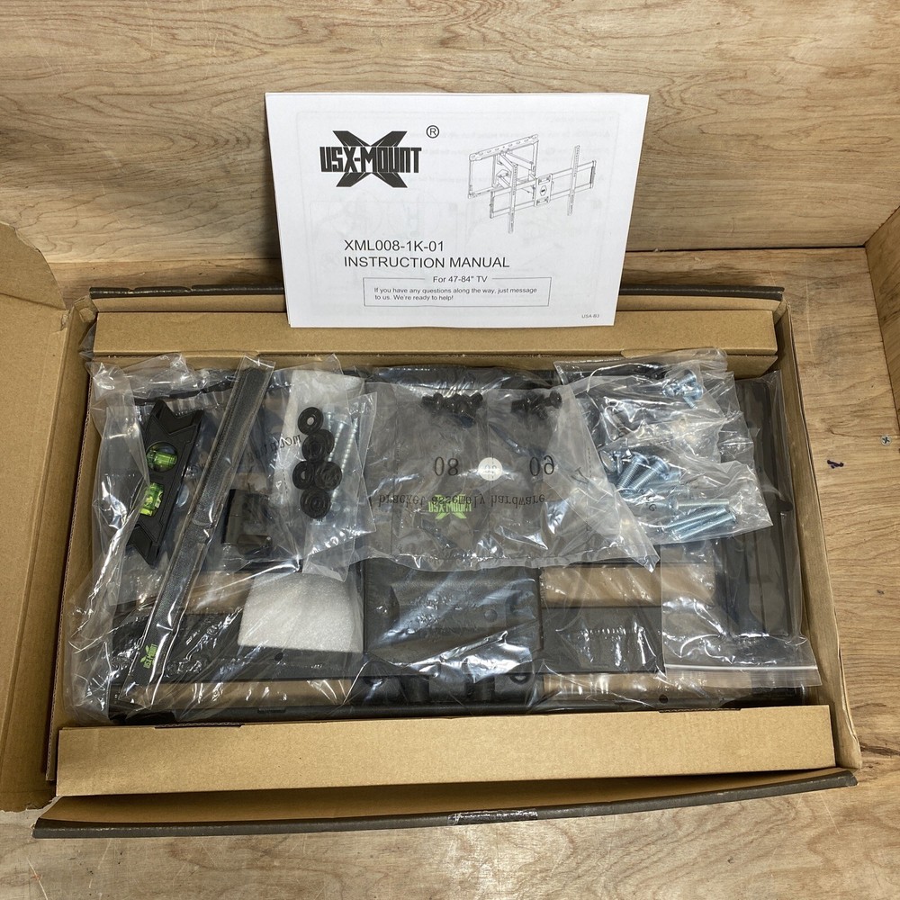 USX-MOUNT Full Motion TV Wall Mount Model XML008-K-1