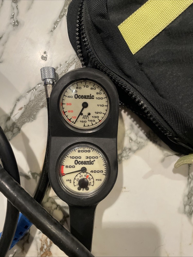 US Divers Aqua Lung Conshelf SAE Regulator with Console
