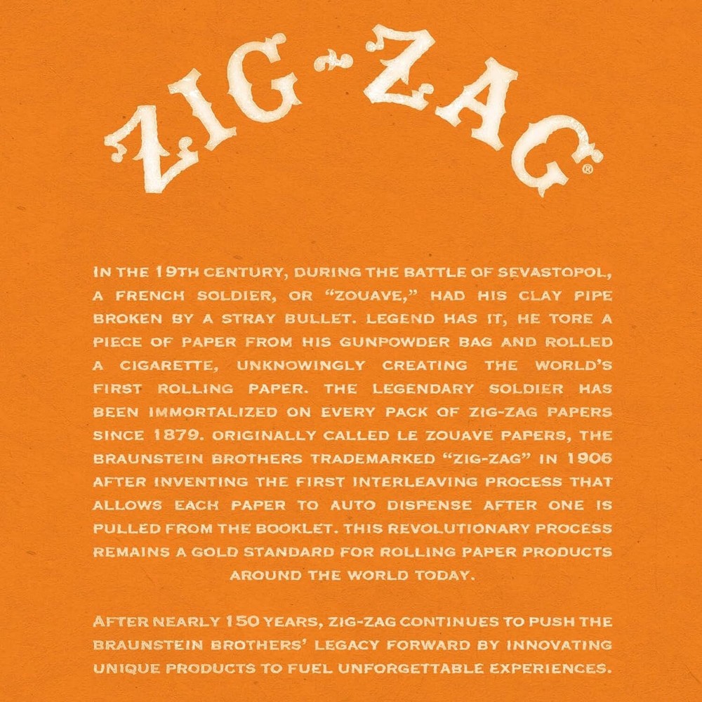 ZIG-ZAG Rolling Paper Original White 70mm Size - (48-Pack) Display Box