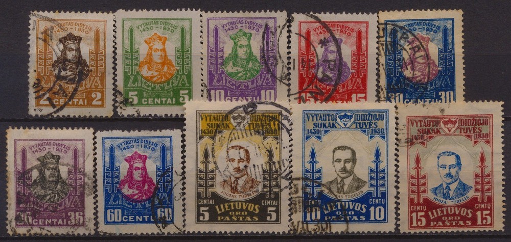 Lithuania 1930 stamps FU