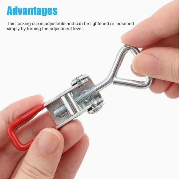 Heavy Duty Steel Toggle Latch Catches Adjustable Lock Clamp For Boxes Case New