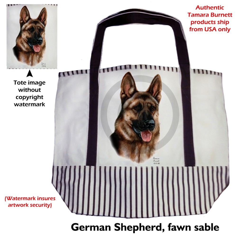 Canvas Tote - Fawn Sable German Shepherd