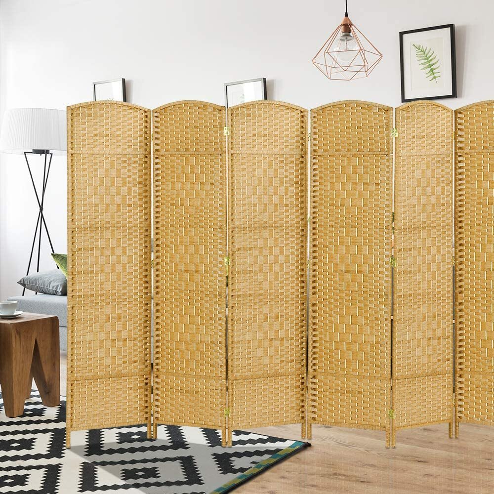 OSTYLE Room Divider 6 Panel Folding Privacy Screen Wall Partition Extra Wide US
