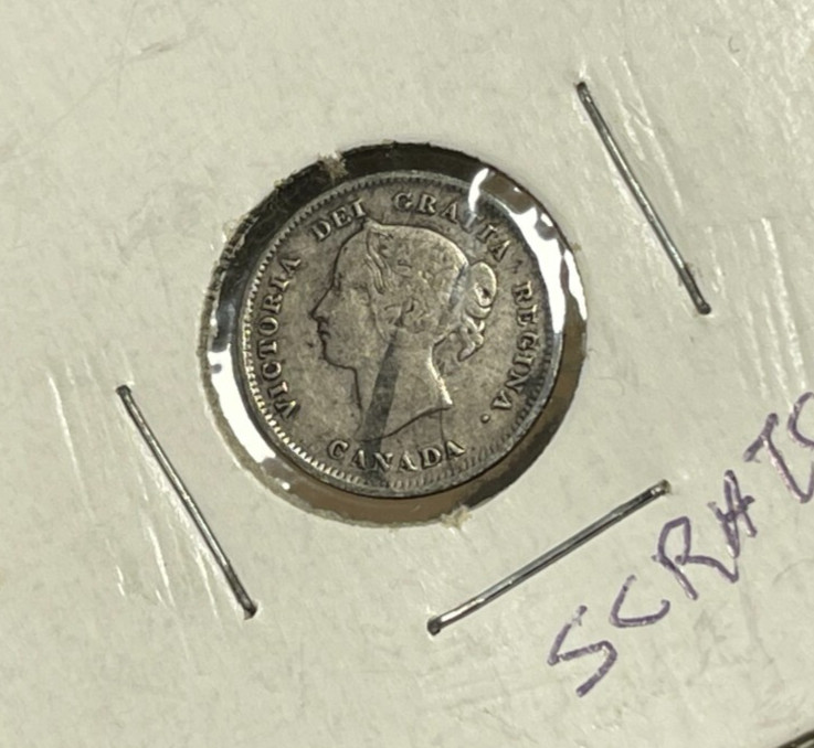 1899 Canada 5 Cents Coin