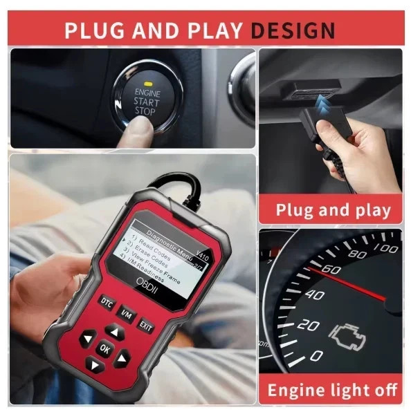 Car Obd2 Scanner Diagnostic Tool Code Reader Engine Fault Code Reader Scanner