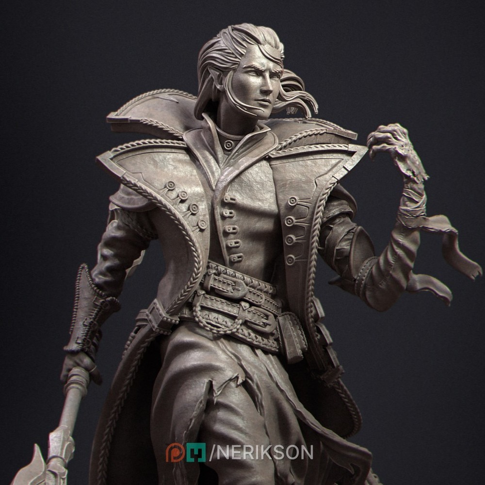 Vampire Elf Warlock by Nerikson | Commission | Painted |