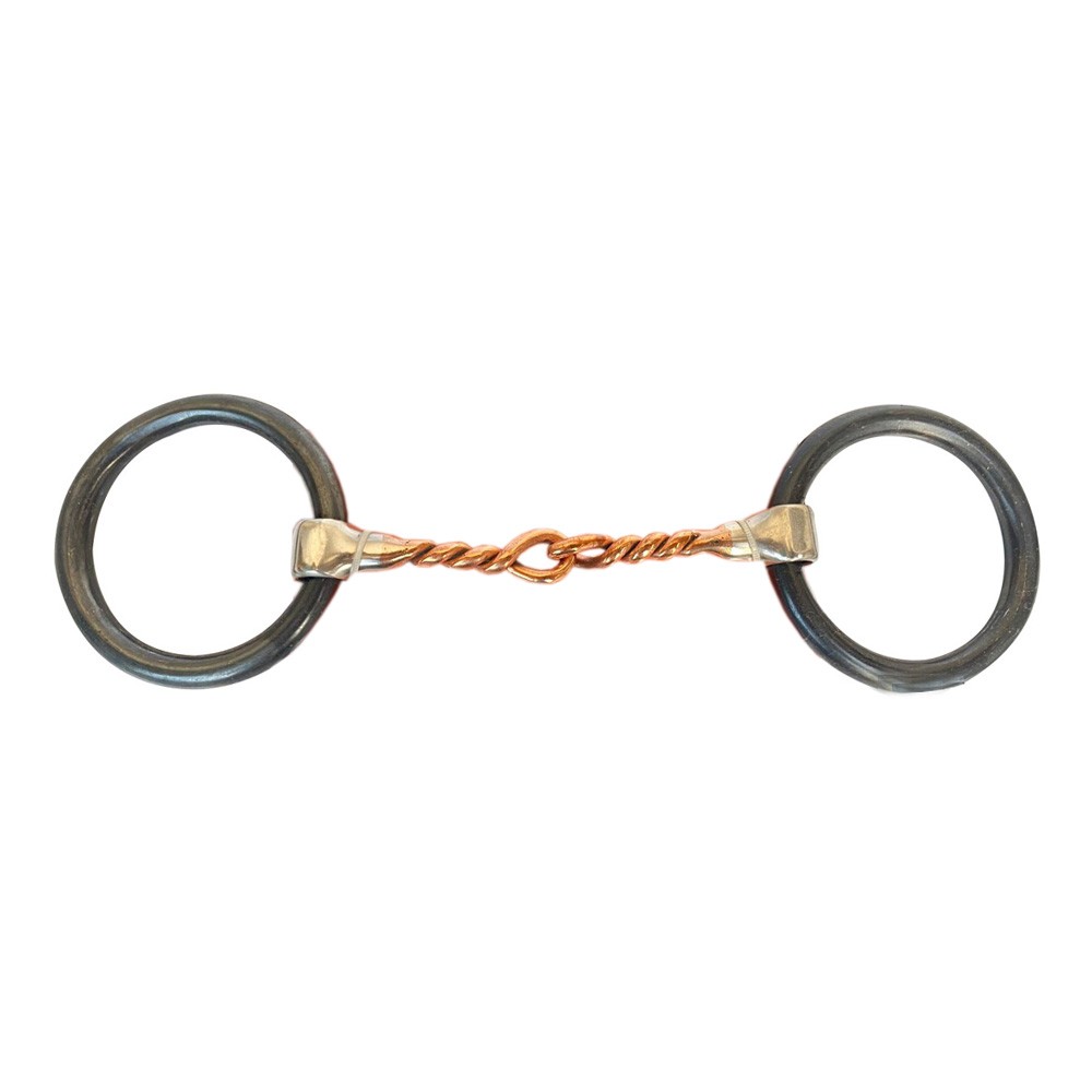 HILASON Weighted O Ring Twisted Copper Wire Snaffle Bit | Horse Bits Western