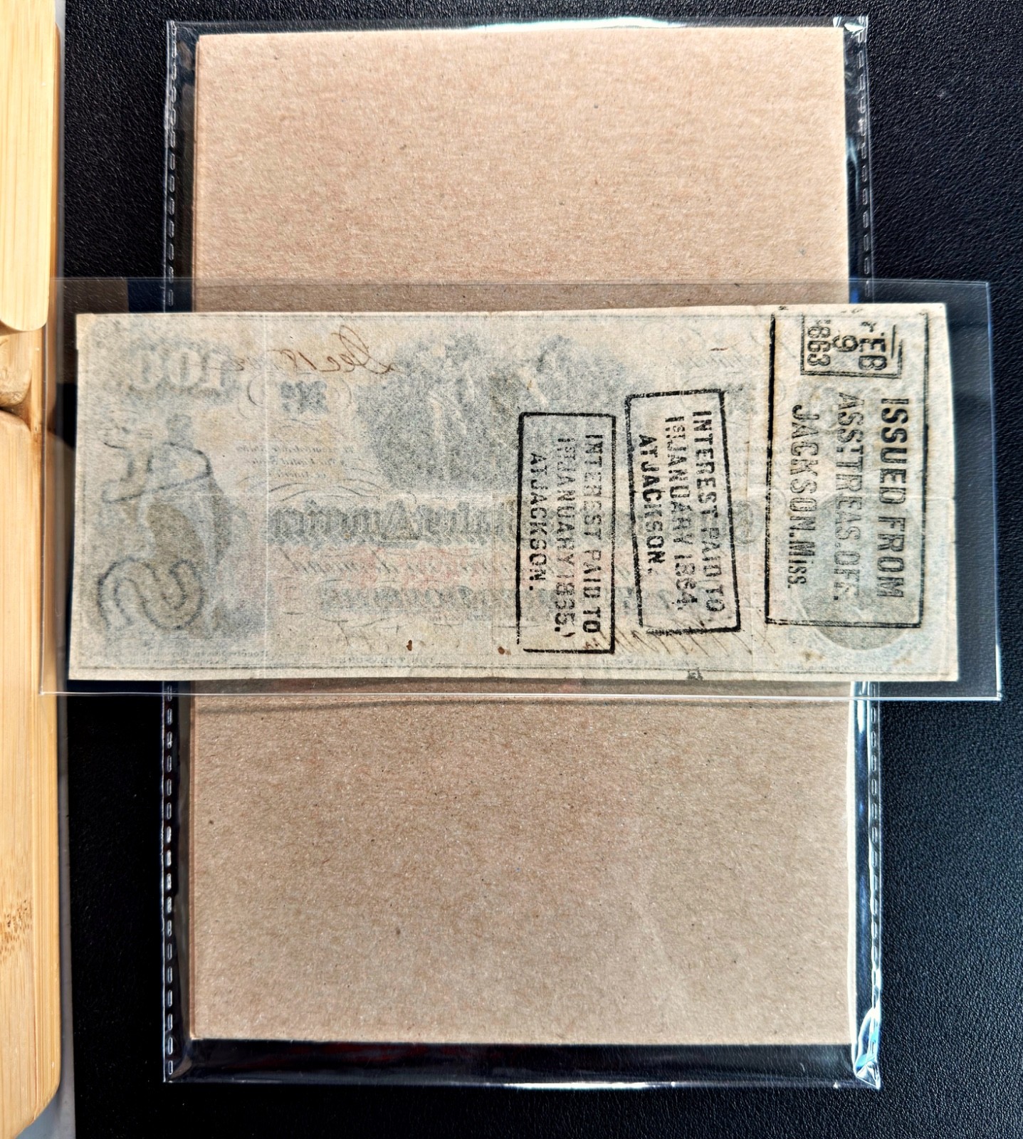 T-41 1862 $100 Confederate States of America CSA "MINOR GUTTER FOLD ERROR" - VF