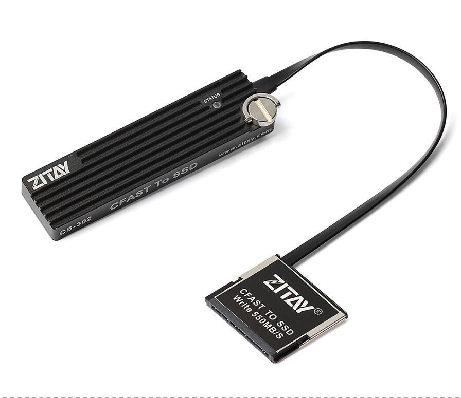 ZITAY CFAST TO SSD MSATA M2 Card Coupler Adapter Fit For BMPCC 4K 6K ZCAM E2