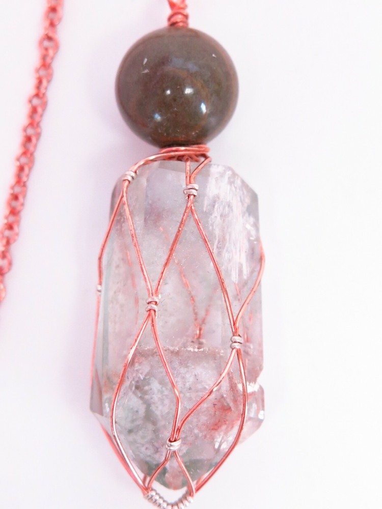 Natural, Brasilian Dendrite Quartz Point Custom Pendulum