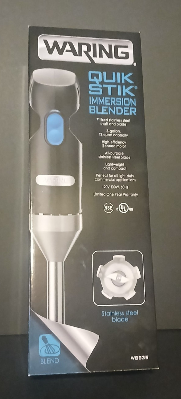 Waring Products WSB35 Light Duty Quik Stik 7" Immersion Blender