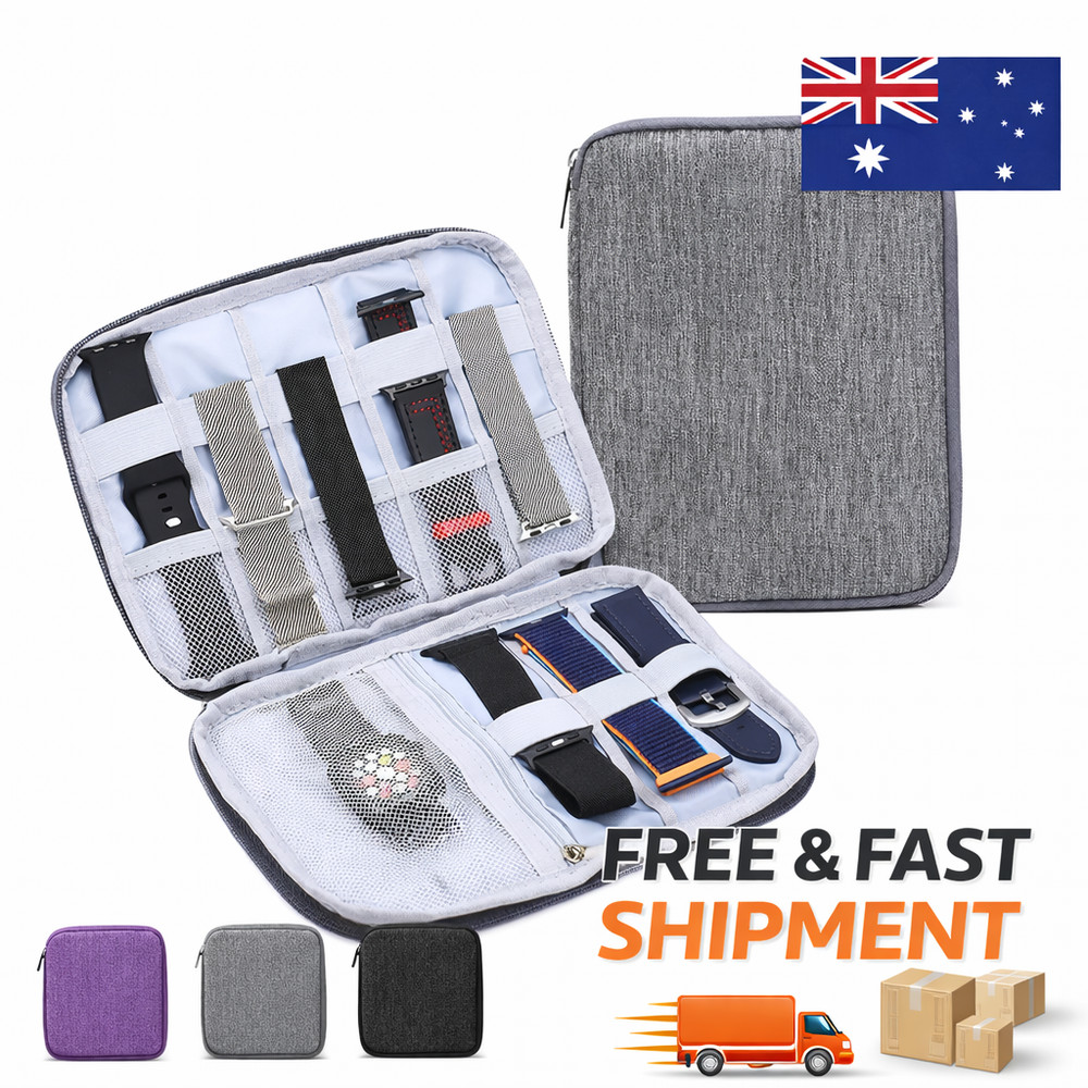 Watchband Box for Apple Watch Strap Watch Organizer Case Data Cable