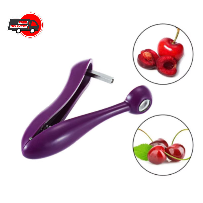 New 5'' Cherry Fruit Kitchen Pitter Remover Olive Corer Seed Remove Pit Tool **
