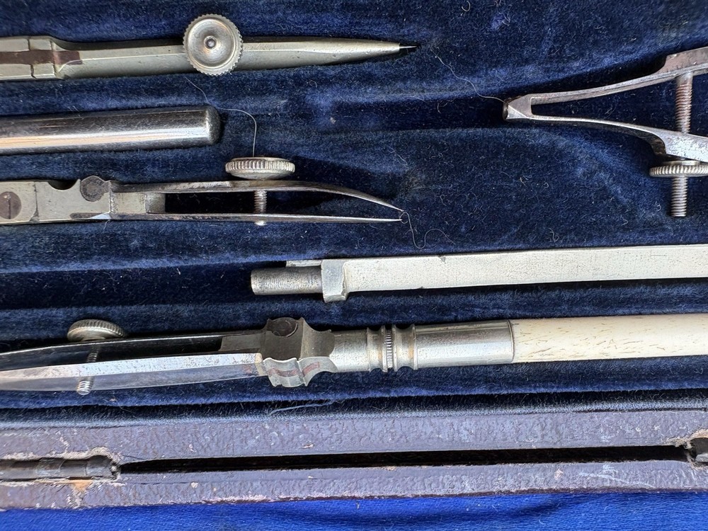 vintage technical drawing instruments