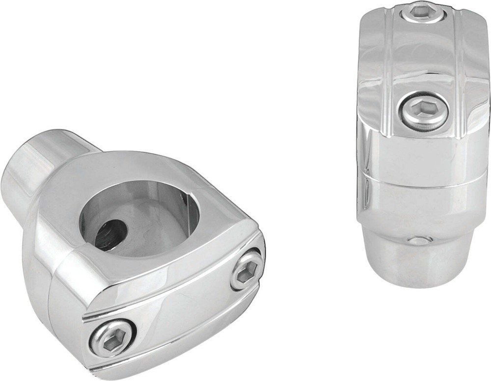 2" Grooved Chrome Risers