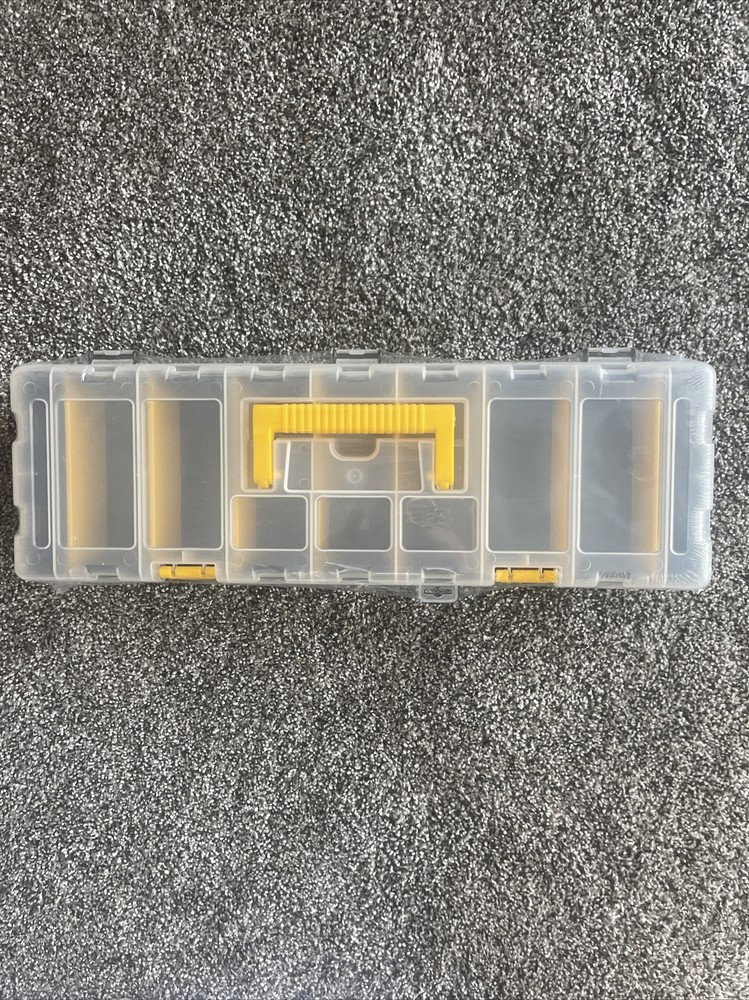 Portable Storage Organizer Case : 9 Compartment : Durable ABS : Carrying Handle