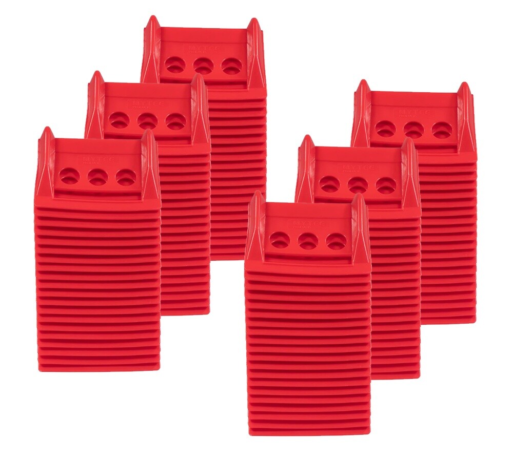 120Pc Red 4"x6" Flatbed Edge Protectors w/ Carrying Case Strap Corner Protector