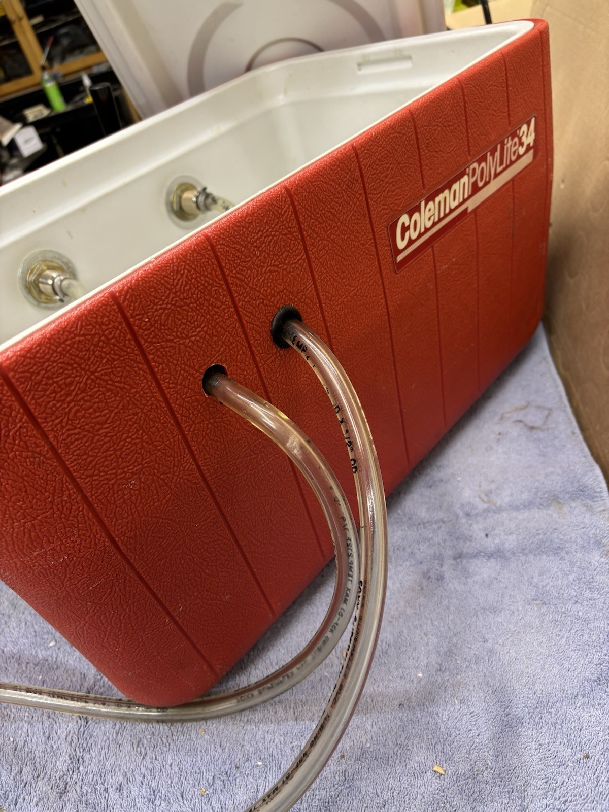 Jockey Box Cooler Beer Pop 2 Faucet, Cold Plate 35qt