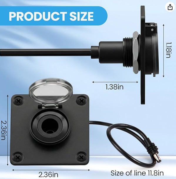 Waterproof Wall Socket Passthrough Starlink Mini, IP67 Waterproof Panel Mount