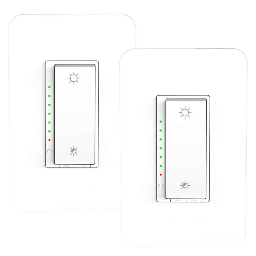 2X  Smart Light Wi-fi Dimmer Switch Works with Amazon Alexa Google Home