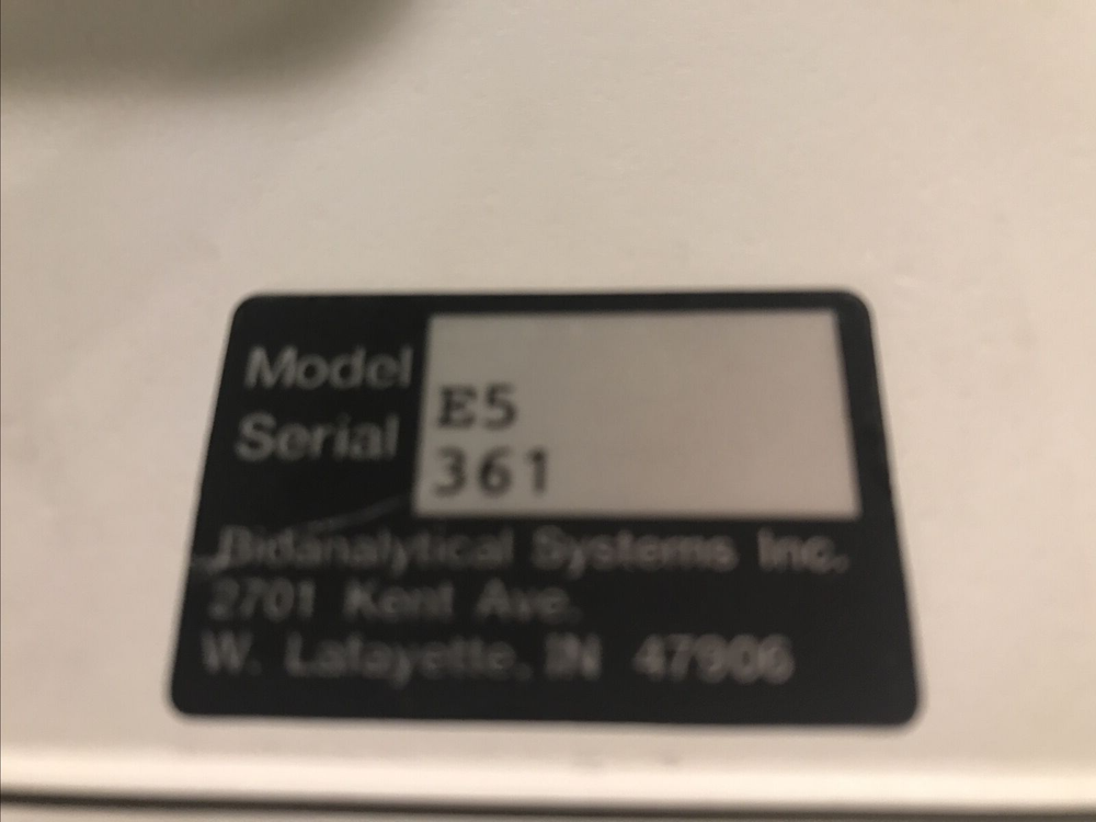 BAS LIQUID CHROMATOGRAPHY SYSTEM UV 116 UV VIS DETECTOR, PM 80 SOLVENT DELIVERY