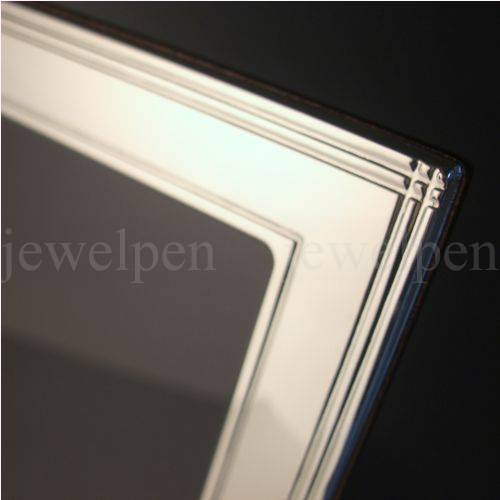 Picture Frame Bauhaus Solid 925 Sterling Silver Mahogany Back(V2)
