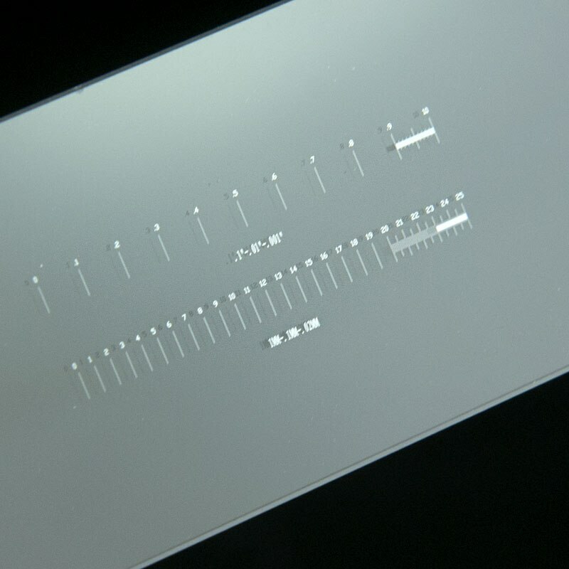Multifunctional Micrometer Graticule Calibration Slide Microscope Reticle Ruler