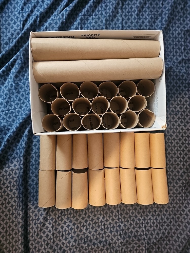 39 empty tp rolls
