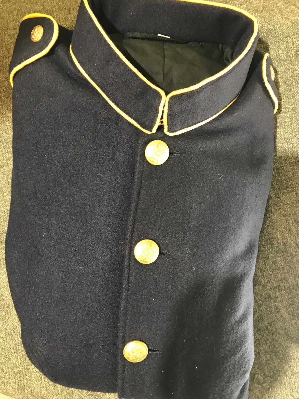 US Army M1902 Dress Blue Cavalry Tunic Coat Size 46