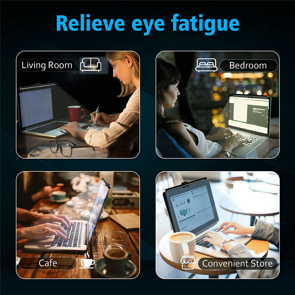 LED Screen Bar Light USB Computer Monitor Eye-Caring Reading Desk Lamp Dimmable