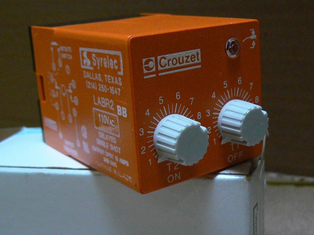 Crouzet Syrelec LABR2 BB, Timer Delayed Single Shot. -new- (A)