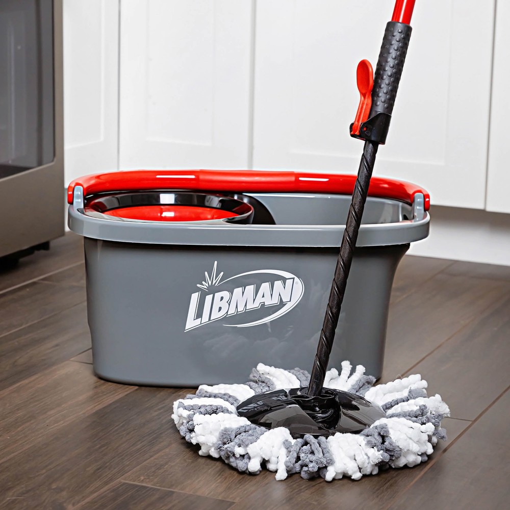 Libman Microfiber Spin Mop System High Power Professional Grade